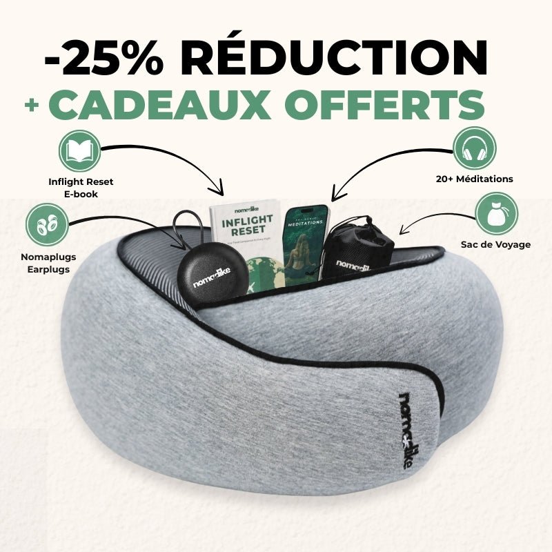 NOMAREST™ | Memory Foam Travel Pillow - Nomadike